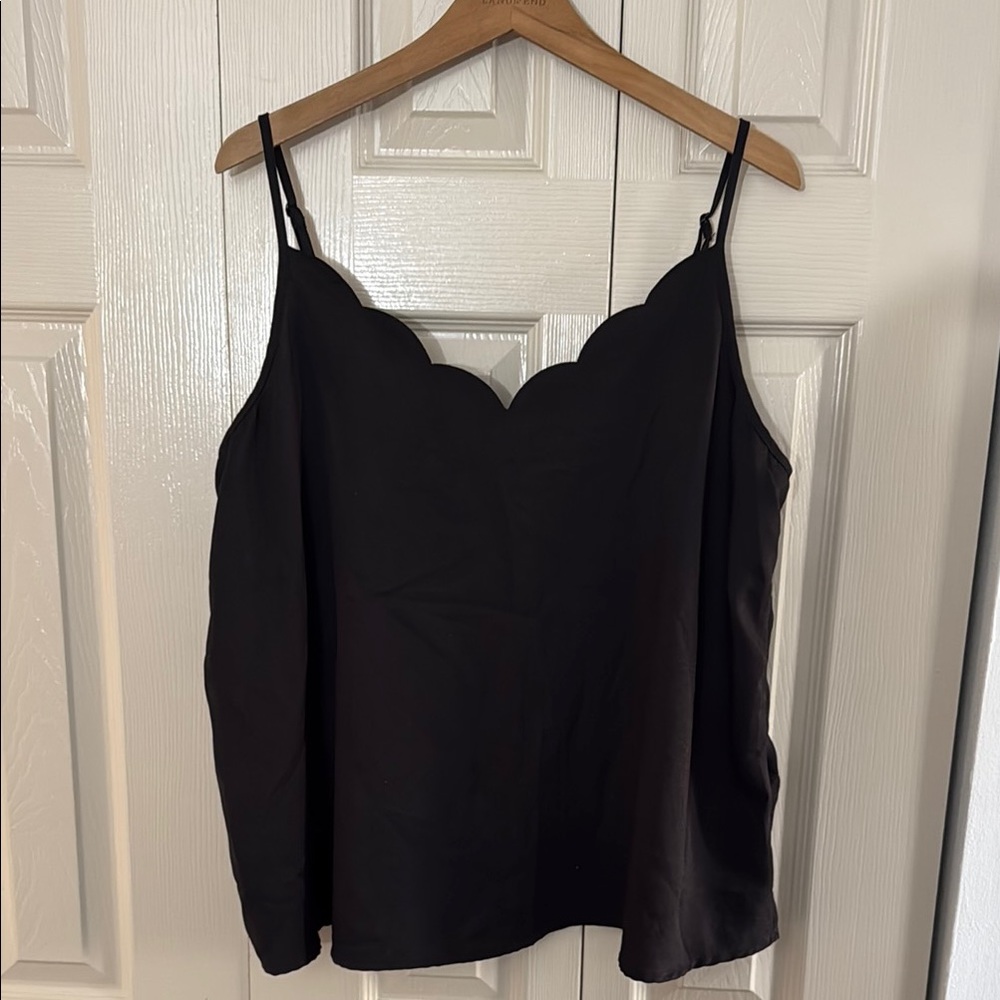 Black Boxy Sleeveless Camisole